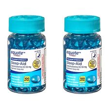 PACK de 2 cápsulas blandas de difenhidramina de fuerza máxima equiparada para dormir 50 mg 200 quilates  segunda mano  Embacar hacia Mexico