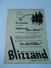 Publicité 1950 blizzand d'occasion  La Verpillière