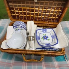 Vintage wicker suitcase for sale  Speedwell