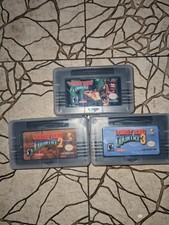 Todos os 3 jogos Donkey Kong Country 1 2 e 3 One Two Three Game Boy Gameboy Advance , usado comprar usado  Enviando para Brazil