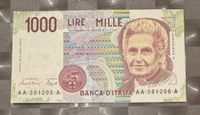 1000 lire montessori usato  Cervignano del Friuli