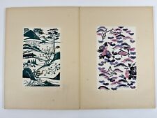 Japanese Woodblock Print Book “Goshotoki Shinsho vol.1” Kimono Pattern Design, usado comprar usado  Enviando para Brazil