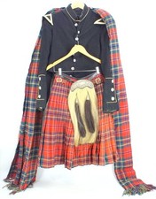 Uniforme de bagpiper escocês vintage kilt, jaqueta + cachecol e R.G.L. Sporran comprar usado  Enviando para Brazil