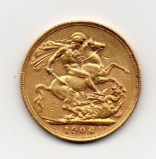 1906 gold sovereign for sale  LONDON