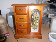 Wooden jewellery box for sale  NORTHAMPTON