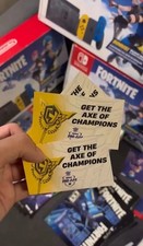 Cartão e código FNCS Axe Of Champions; exclusivo Pro-Am (Hit Discord corydan124), usado comprar usado  Enviando para Brazil