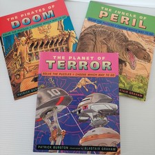 3 x Livro de Jogo Antigo Qual Caminho The Planet Of Terror Jungle Of Peril Pirates Of Doom comprar usado  Enviando para Brazil