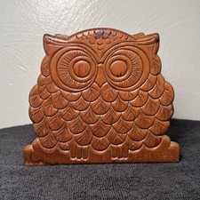 Vtg wooden owl for sale  Mansfield