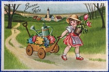 Cpa fantaisie fillette d'occasion Cpa fantaisie fillette d'occasion  France