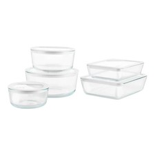 Conjunto de armazenamento de alimentos Pyrex 10 peças Ultimate Glass branco comprar usado  Enviando para Brazil