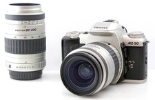 Pentax MZ-50 35mm Film SLR Lustrzanka z obiektywami zoom AF 28-80mm i 80-200mm na sprzedaż  Wysyłka do Poland