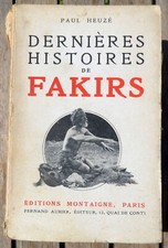 Spiritisme fakirs dernieres d'occasion  Abondant