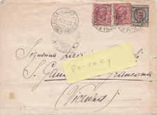 1925 lettera porti usato  Villanova di Camposampiero