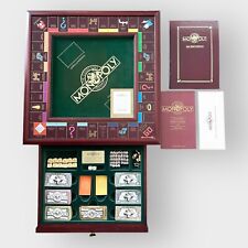 Franklin Mint 1991 Edición Coleccionista Monopoly Juego Tablero Madera Juego segunda mano  Embacar hacia Argentina