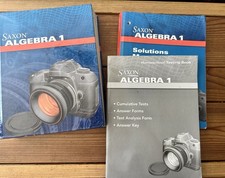 Saxon algebra textbook for sale  San Diego