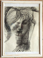 Litografia volto donna usato  Trevenzuolo