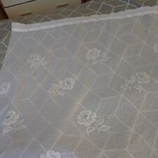 white net curtains 42 drop for sale  ANDOVER