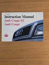 Instruction manual audi for sale  HASTINGS