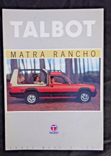 Talbot matra rancho d'occasion  La Garnache