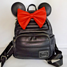 Mini Mochila Loungefly Disney Minnie Mouse Orelhas de Arco Vermelhas - Nova em folha comprar usado  Enviando para Brazil