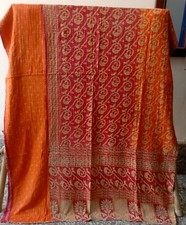 Colcha de algodão vintage feita à mão Kantha colcha cobertor Ralli Gudari comprar usado  Enviando para Brazil