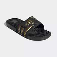 Slides de massagem Adidas Adissage - Preto/dourado metálico (EG6517) novo com etiquetas comprar usado  Enviando para Brazil