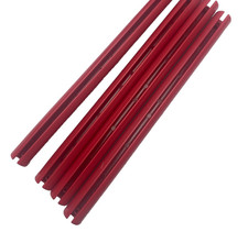 Lote de 5, carrinho de compras Snap-on em forma de C 7/8" plástico cabo vermelho, 2 pinos de alinhamento, usado comprar usado  Enviando para Brazil