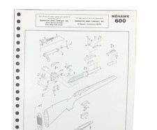 Usado, Carabina Remington Mohawk 600 parafusos 1979 lista de componentes de peças vista seccional CF24 comprar usado  Enviando para Brazil