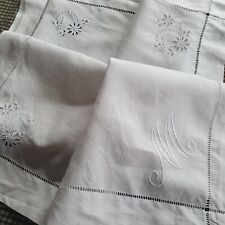 Vintage linen tablecloth for sale  PERTH