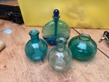 Blue green glass for sale  COLCHESTER
