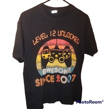 Camiseta PlayStation nível 12 desbloqueada desde 2007 tamanho M comprar usado  Enviando para Brazil