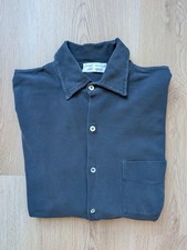 Camisa polo Fedeli vintage tingida Steve Piquet orgânica azul masculina 50 L, usado comprar usado  Enviando para Brazil