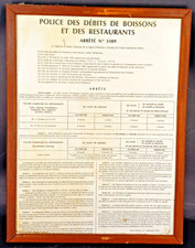 Ancienne affiche debit d'occasion  Le Teil