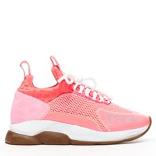 Tênis VERSACE Cross Chainer fluorescente neon rosa malha cano baixo EU41 US8 comprar usado  Enviando para Brazil
