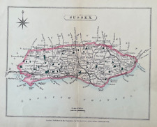 Antique map sussex for sale  LLANELLI