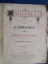 1893 pagliacci leoncavallo usato  Roma