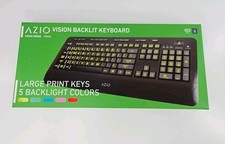 Teclado Azio KB506 Vision fonte grande 5 cores luz de fundo teclado para jogos  comprar usado  Enviando para Brazil