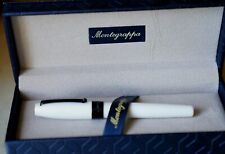 Caneta-tinteiro rara Montegrappa Fortuna laca branca - acabamento rútenio comprar usado  Enviando para Brazil