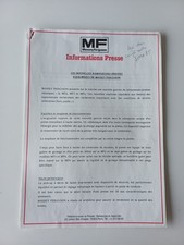 Usado, 4 FEUILLETS MASSEY FERGUSON INFORMATION PRESSE PRESSES MF 2/3/4TRACTOR BROCHURE  comprar usado  Enviando para Brazil