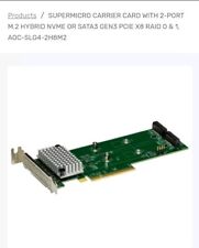Supermicro AOC-SLG4-2H8M2 LP 2x PCIe Gen 4 híbrido NVMe/SATA M.2 com suporte comprar usado  Enviando para Brazil