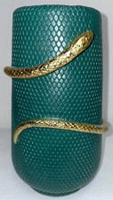 Vaso de flores de cobra verde resina com ouro mede 8 polegadas de altura comprar usado  Enviando para Brazil