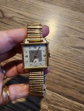 WITTNAUER RELÓGIO MECÂNICO ESTILO TANQUE DE TRABALHO CHEIO DE OURO 10K ANOS 1940-50, usado comprar usado  Enviando para Brazil