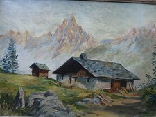 Tableau ancien montagne d'occasion  Privas