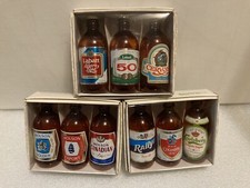 9 MINI GARRAFAS DE CERVEJA CANADENSE VAZIAS DIFERENTES. Garrafas publicitárias colecionáveis comprar usado  Enviando para Brazil
