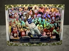 Refrator camuflado Dez Bryant 2014 Tops Chrome #78 /499 Cowboys 54/499 comprar usado  Enviando para Brazil