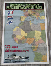 Affiche compagnie navigation d'occasion  Sarlat-la-Canéda