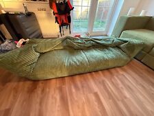 Green corduroy beanbag for sale  SOMERTON