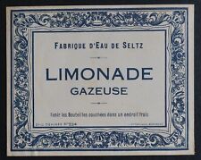 Ancienne étiquette limonade d'occasion  Nantes-