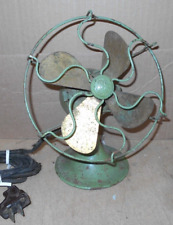 Usado, Ventilador antigo 1920 General Electric latão 4 lâminas pequeno pessoal 6” FUNCIONA GE comprar usado  Enviando para Brazil