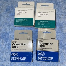 4 fitas de fita corretiva para máquina de escrever Sears 54010, 54085 e 54089, usado comprar usado  Enviando para Brazil
